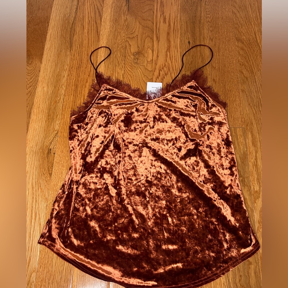 Urban outfitters silk Red/Rouge tank top